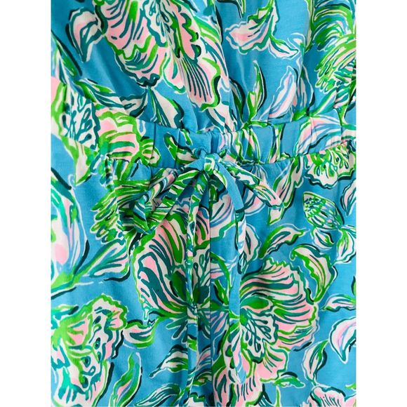 Lilly Pulitzer Rikki Strapless Romper Cumulus Blue Chick Magnet - Picture 3 of 3